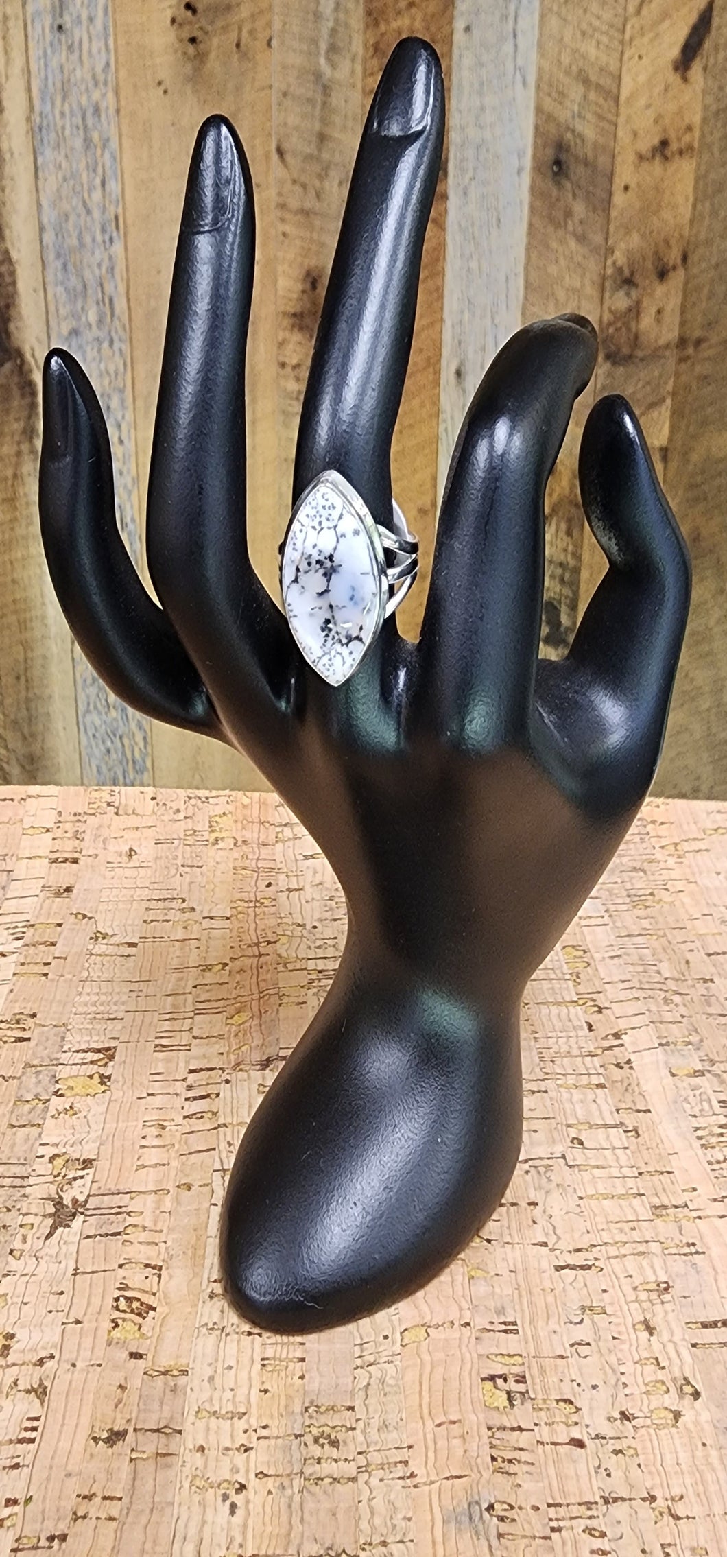 Sterling Silver Dendritic Opal Rings