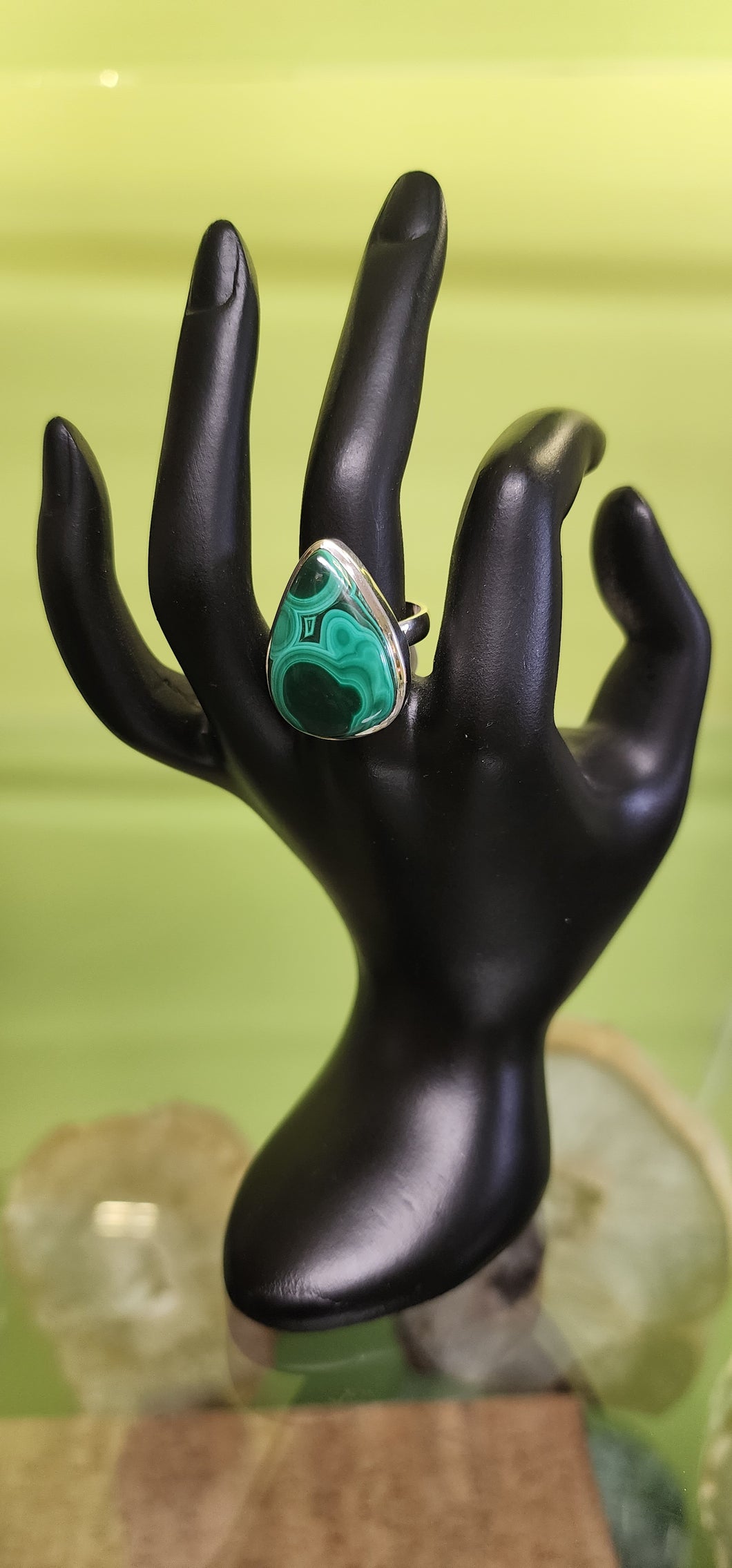 Sterling Silver Malachite Rings