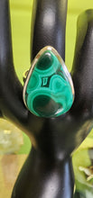 Load image into Gallery viewer, Sterling Silver Malachite Rings
