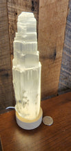 Load image into Gallery viewer, Selenite Tower with LED Light (USB Cord)
