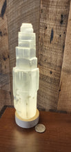 Load image into Gallery viewer, Selenite Tower with LED Light (USB Cord)
