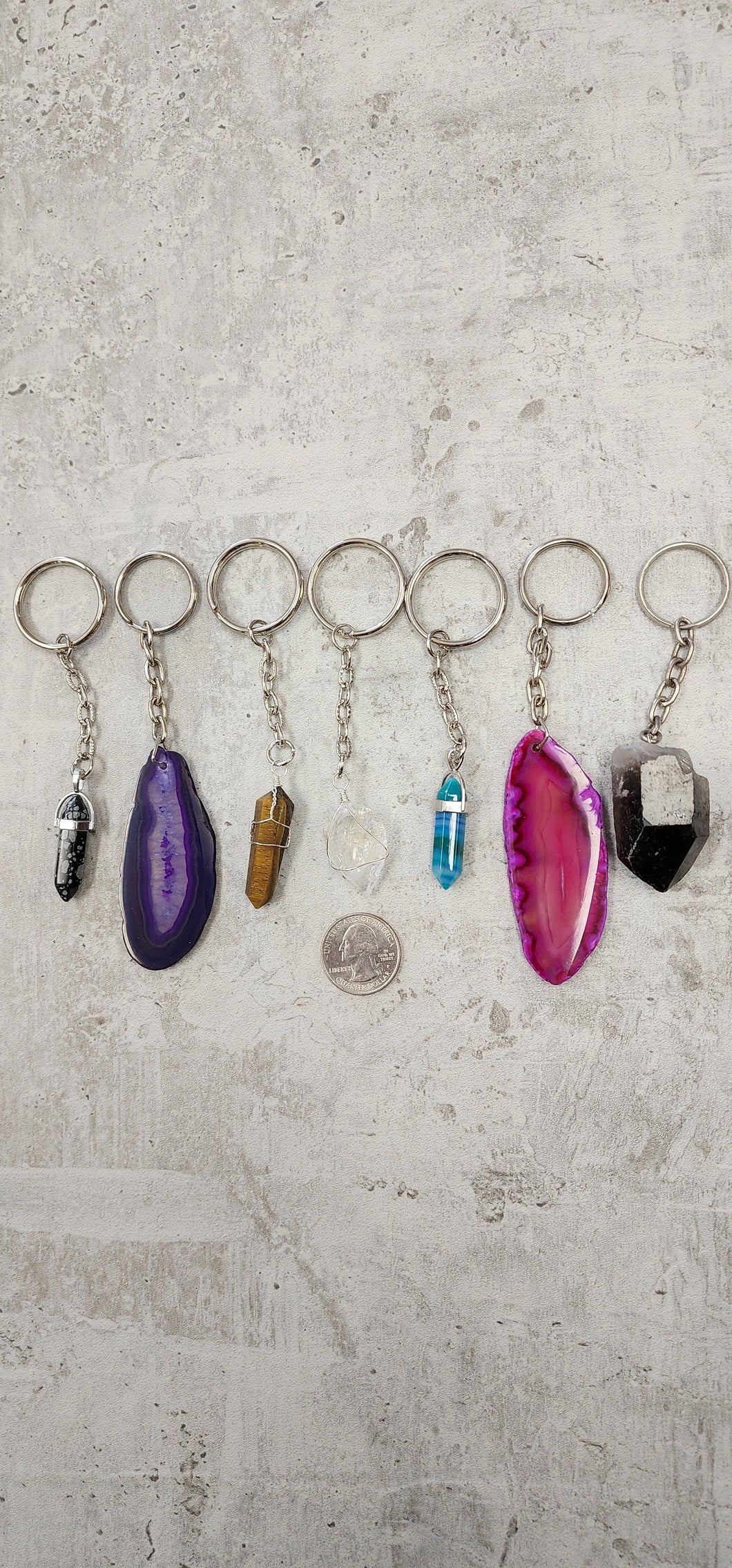 Gemstone Keyrings