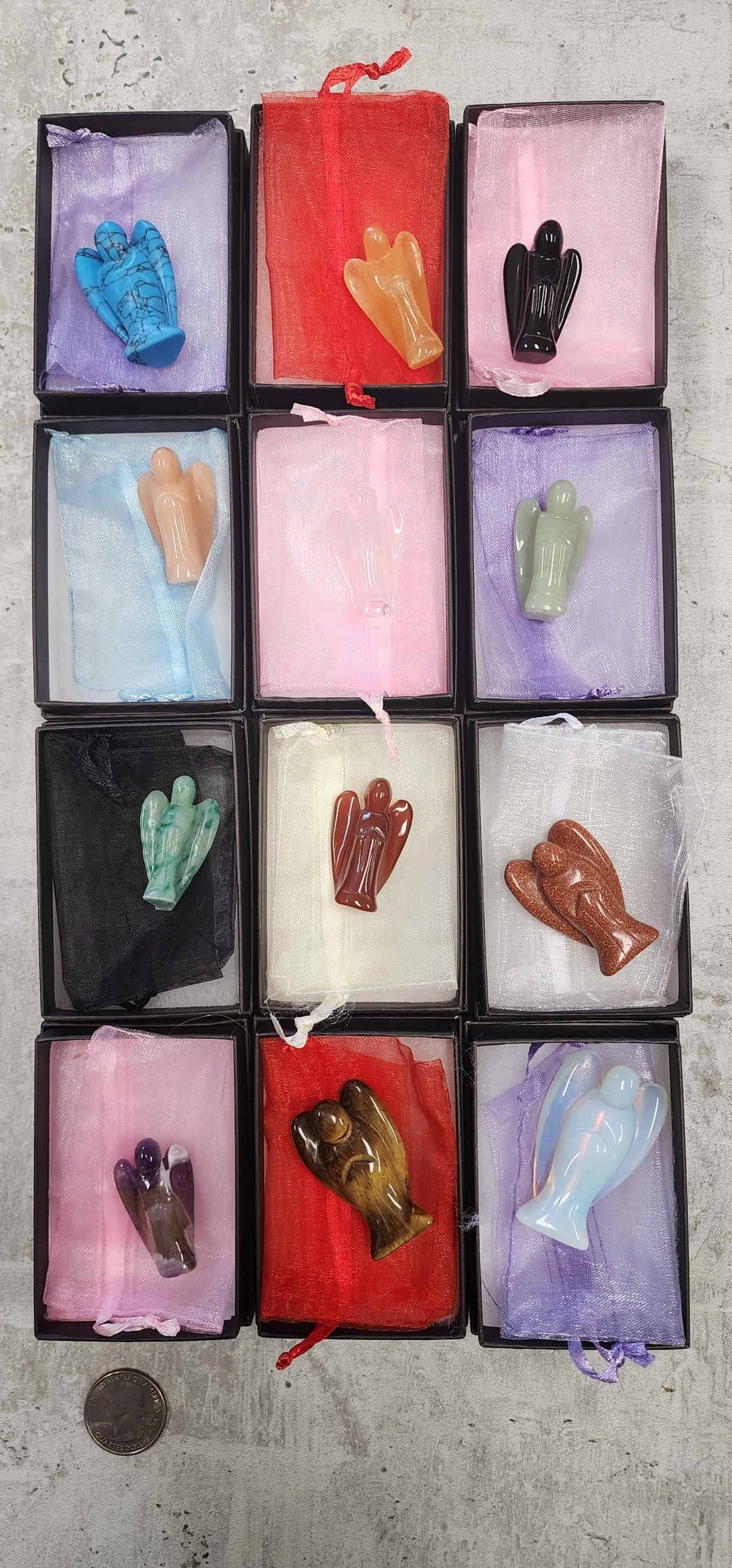 Gemstone Angels in gift box(approx.2