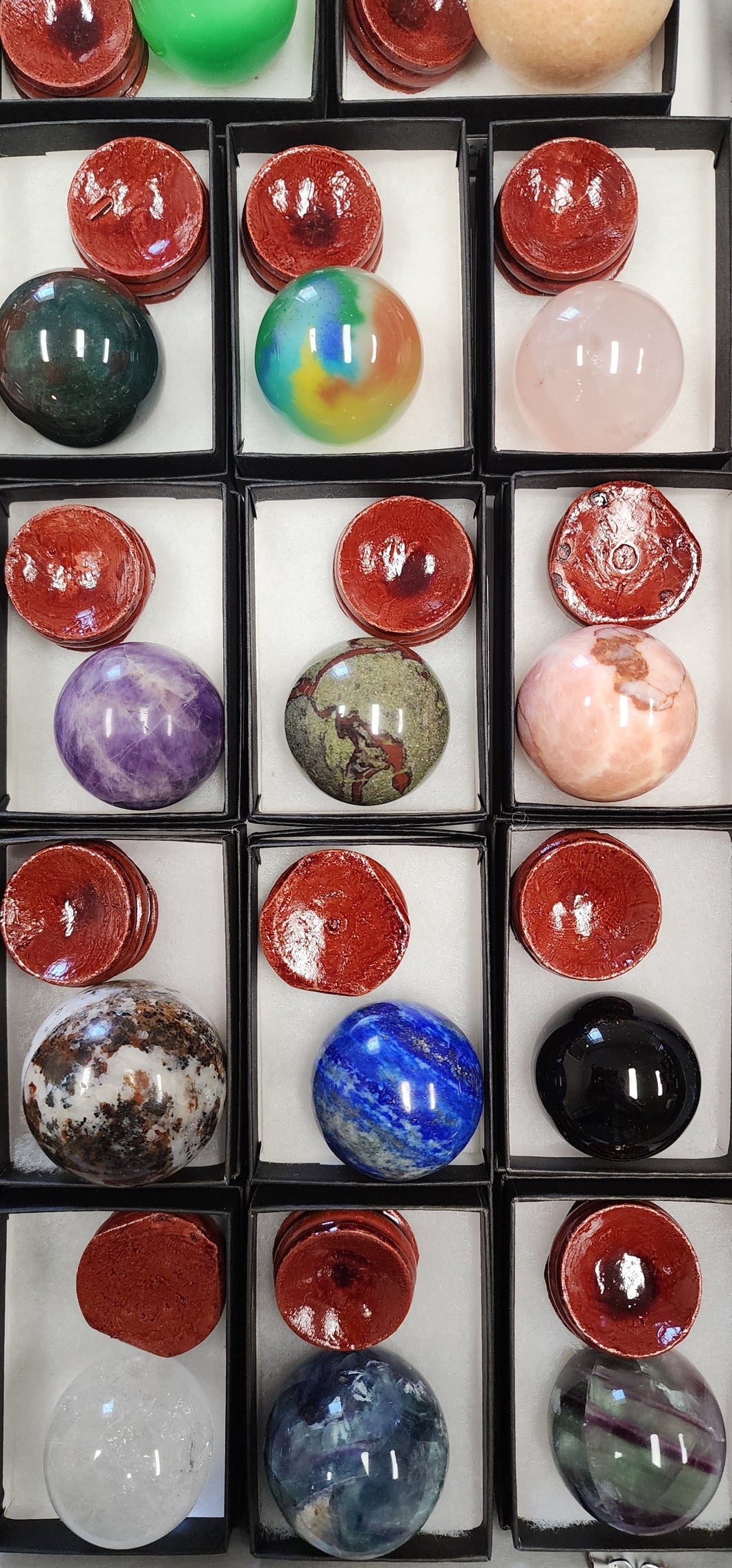 Medium Gemstone Spheres with stand